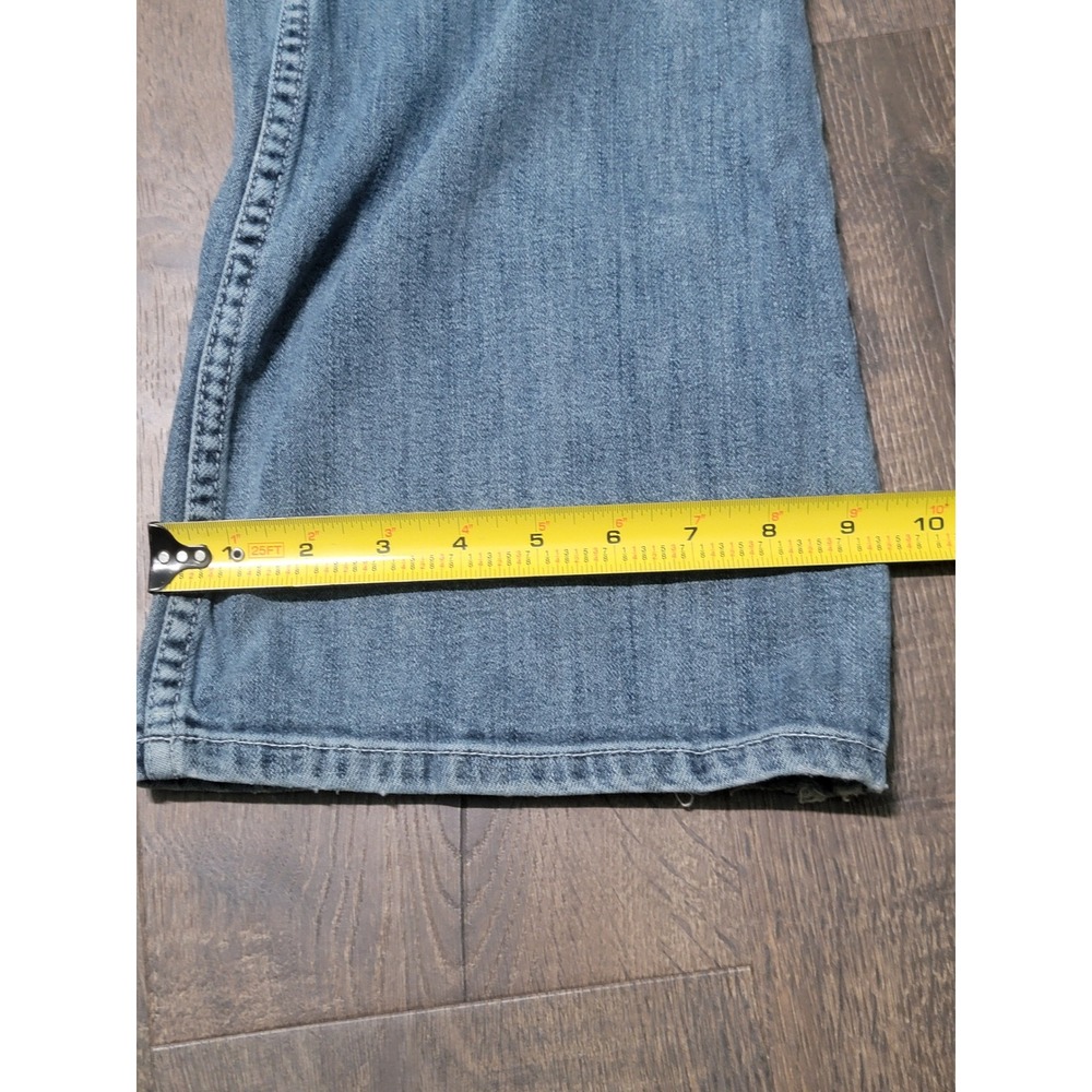 Harley Davidson Motorcycle Womens Denim Jeans Flare Leg Blue Size‎ 8 Long - Picture 5 of 11